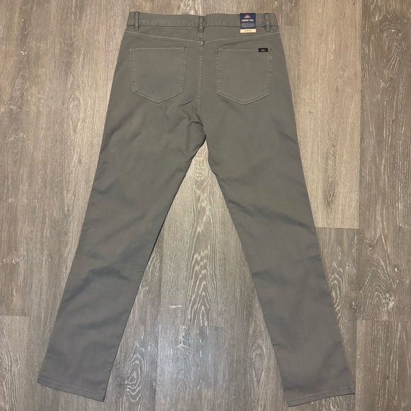 Faherty Comfort Twill 5-Pocket Pant Grey Men’s 33x32 NWT - Picture 7 of 13